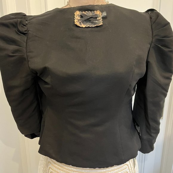 Twelve by Twelve Military Style Lace Zip-Up Top Size S - Picture 9 of 9